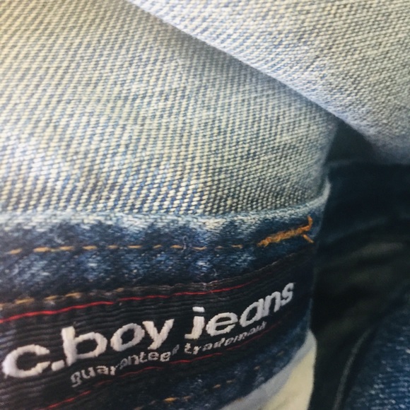 C. Boy overalls bib large medium dark EuC L - Picture 3 of 8